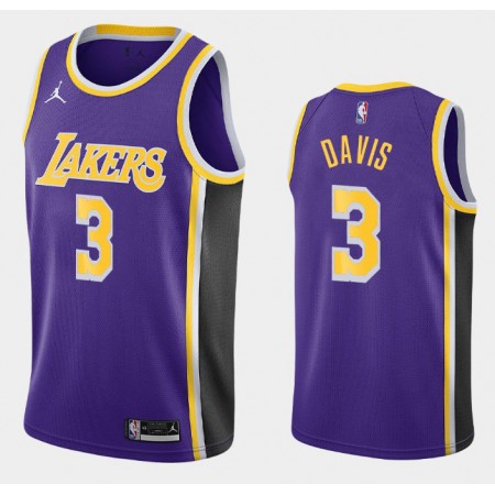Maglia Los Angeles Lakers Anthony Davis 3 2020-21 Jordan Brand Statement Edition Swingman - Uomo